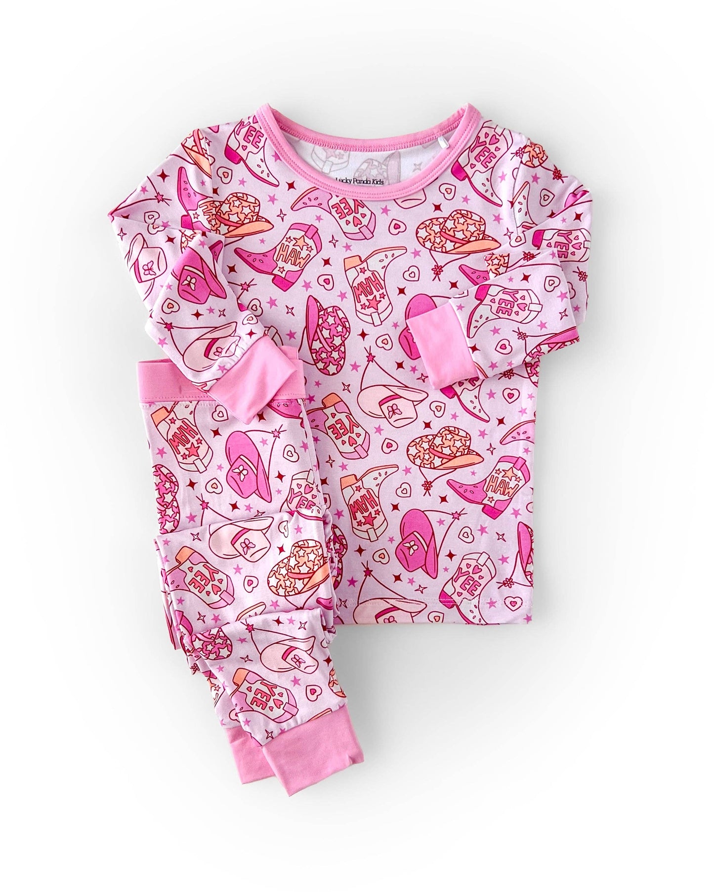 Bamboo Western Kids Two Piece Set | Cowgirl