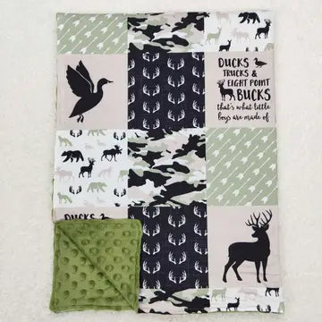 Country Boy Cuddling Minky Blankets