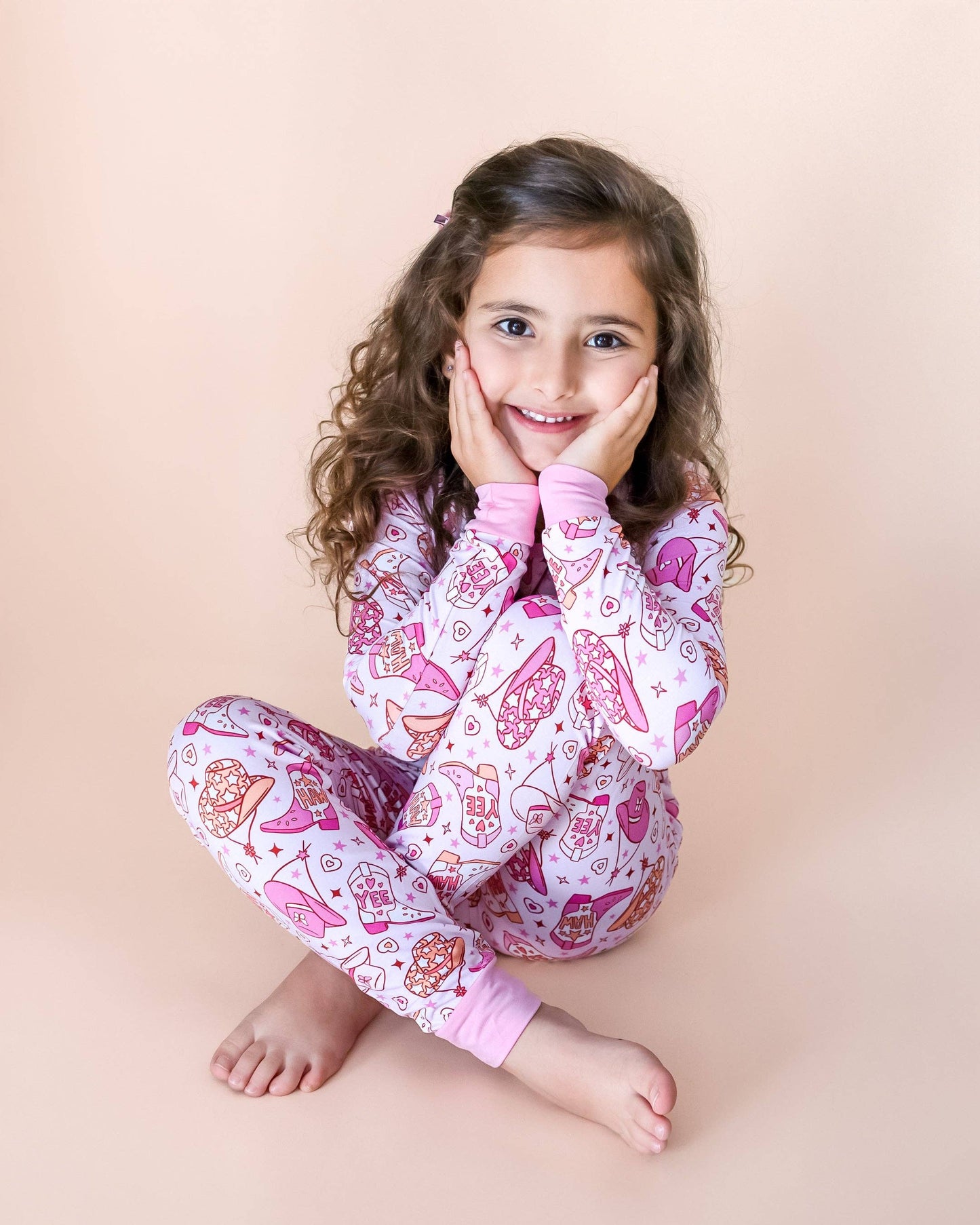 Bamboo Western Kids Two Piece Set | Cowgirl