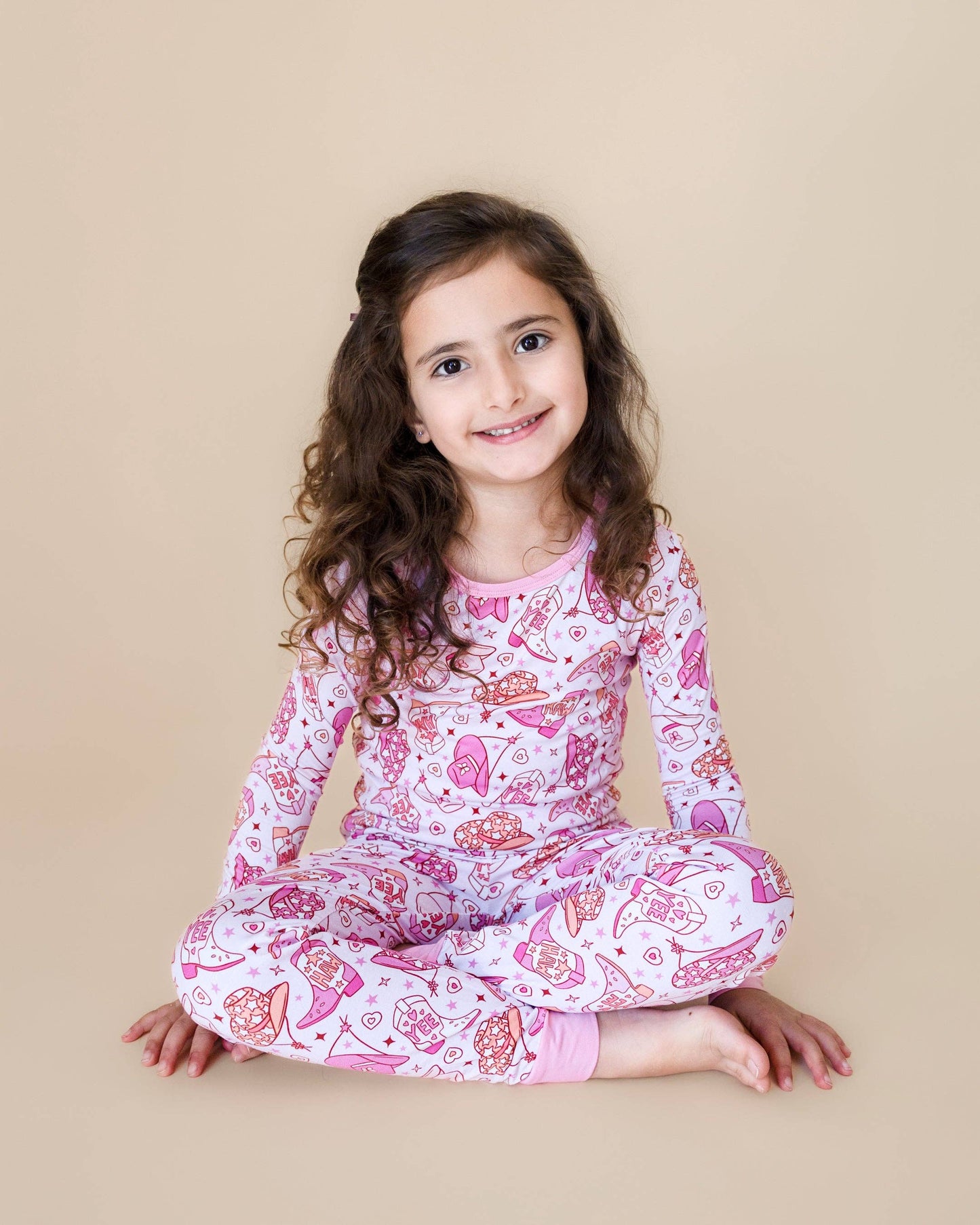 Bamboo Western Kids Two Piece Set | Cowgirl
