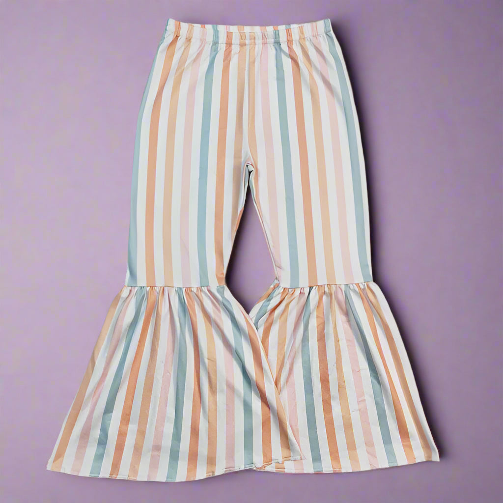 Stretch-Fit Bell Bottom Pants
