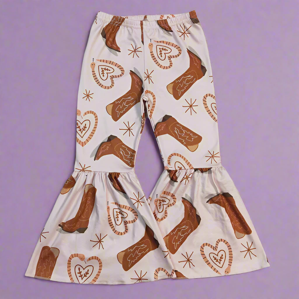 Stretch-Fit Bell Bottom Pants
