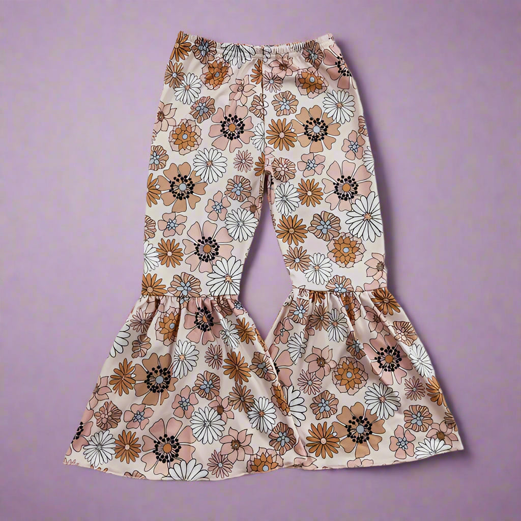 Stretch-Fit Bell Bottom Pants