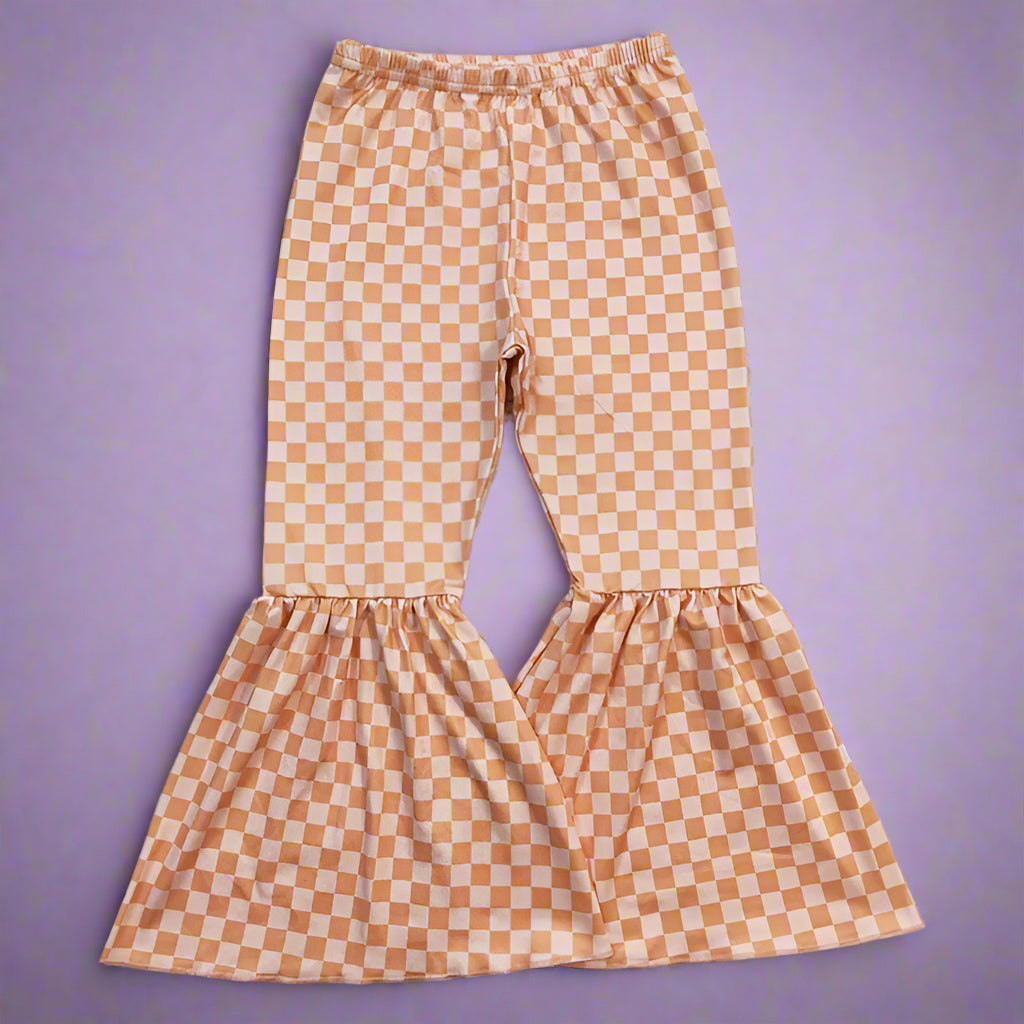 Stretch-Fit Bell Bottom Pants