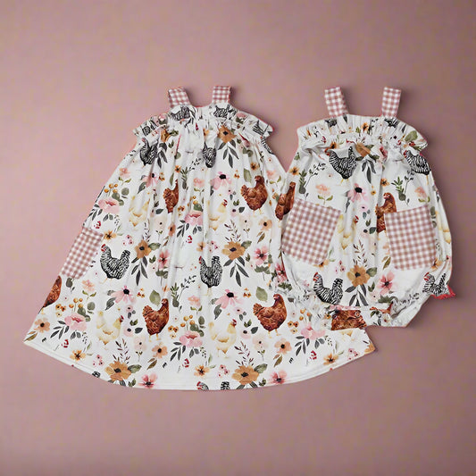 My Chickie Babydoll Dress & Bubble Romper