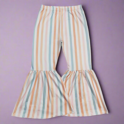 Stretch-Fit Bell Bottom Pants