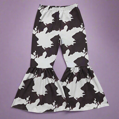 Stretch-Fit Bell Bottom Pants