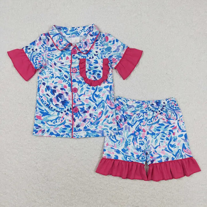 Mommy & Me Paisley Ruffle Pajamas Sets