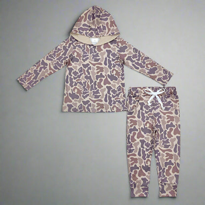 Boy’s Camo Two-Piece Outfit Sets