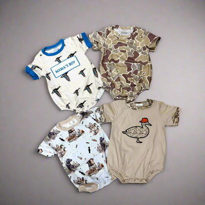 Country Boy Bubble Rompers