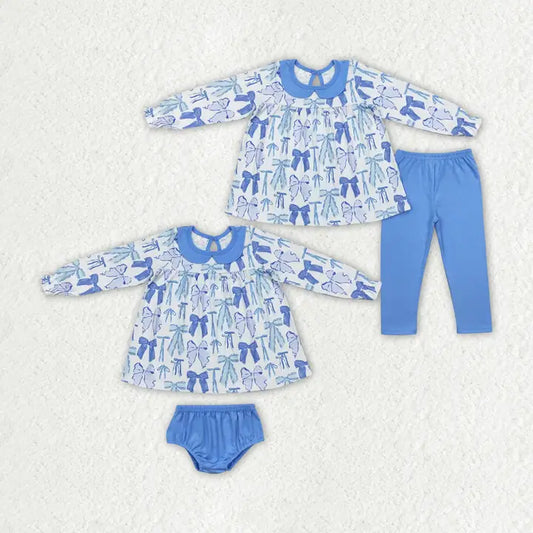 Blue Bows Outfit Sets