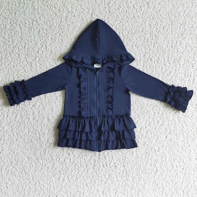 For the Love of Ruffles Zip-Up Jackets