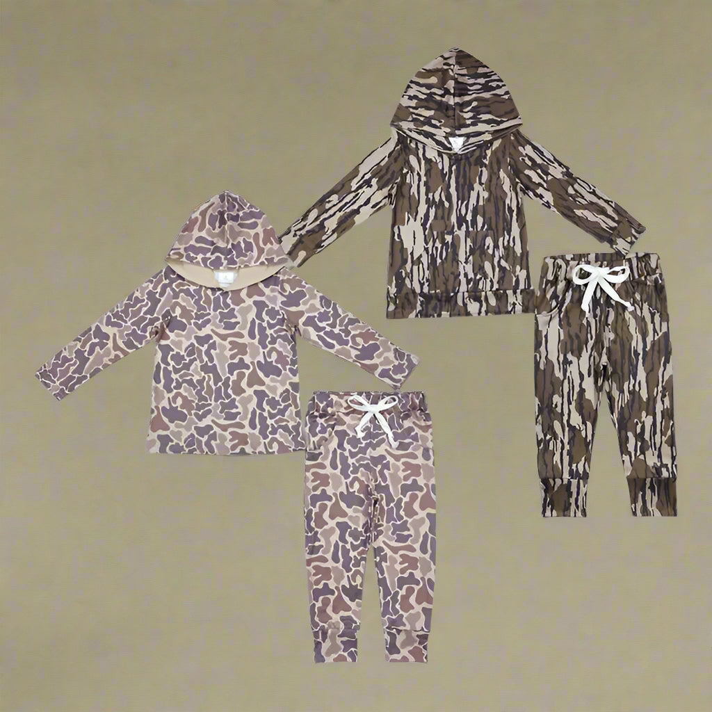 Boy’s Camo Two-Piece Outfit Sets