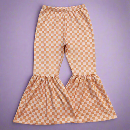 Stretch-Fit Bell Bottom Pants