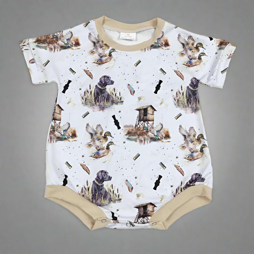 Country Boy Bubble Rompers